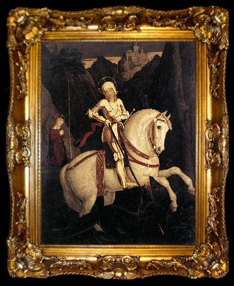 framed  Franz Pforr St George and the Dragon, ta009-2